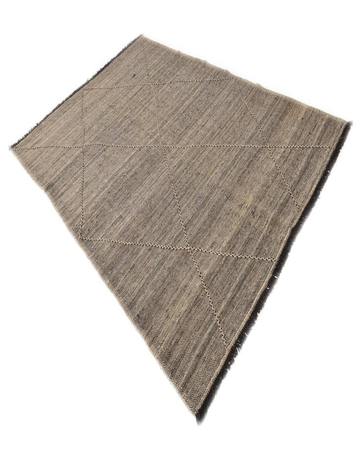 Detail image of  6' 8 x 9' 10  Hand Knotted Moroccan Wool Rug