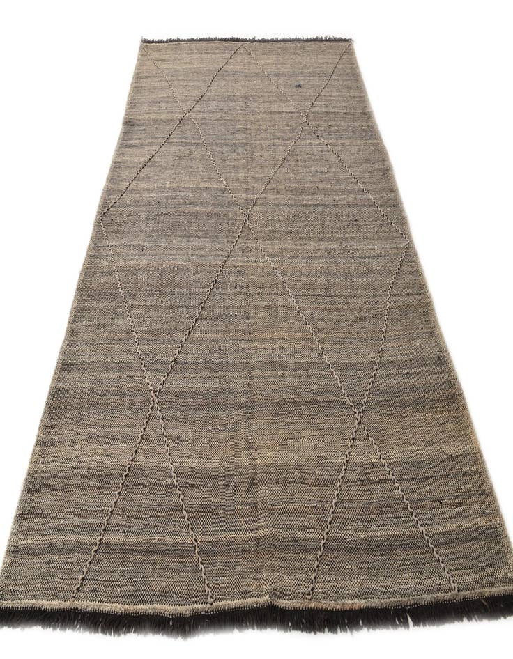 Detail image of  6' 8 x 9' 10  Hand Knotted Moroccan Wool Rug