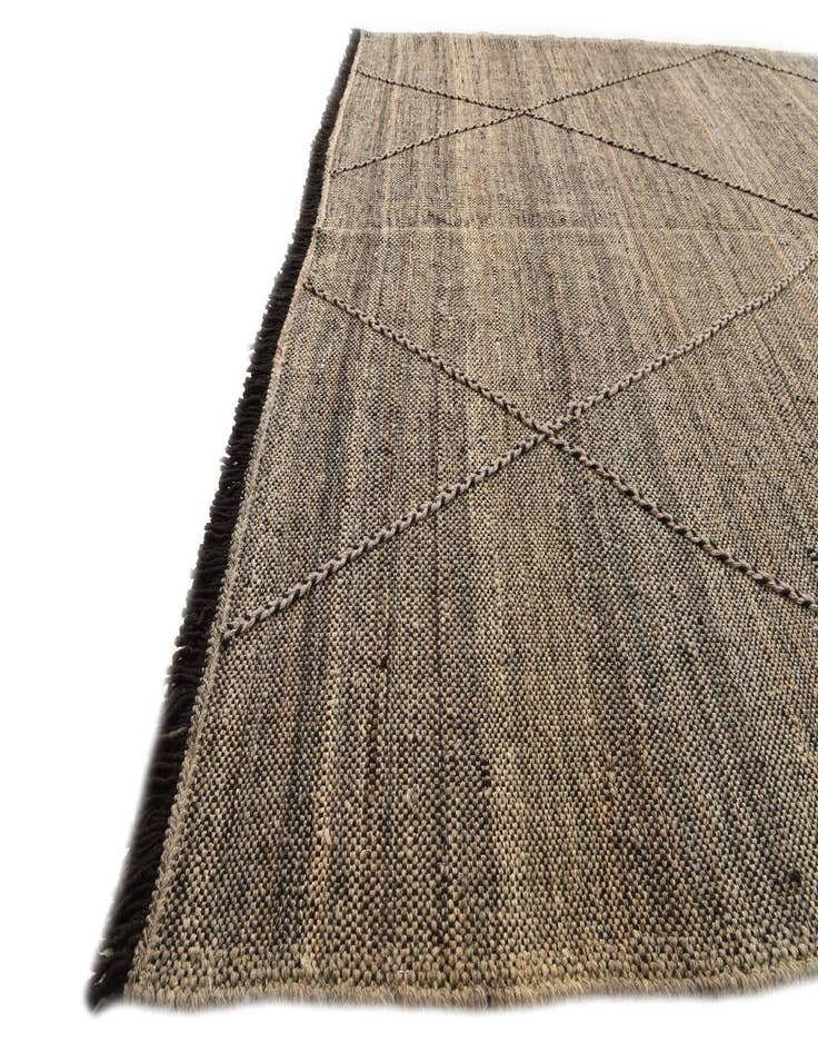 Detail image of  6' 8 x 9' 10  Hand Knotted Moroccan Wool Rug