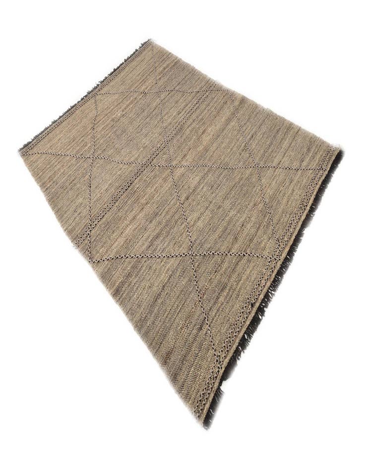 Detail image of  5' 7 x 7' 9  Hand Knotted Moroccan Wool Rug