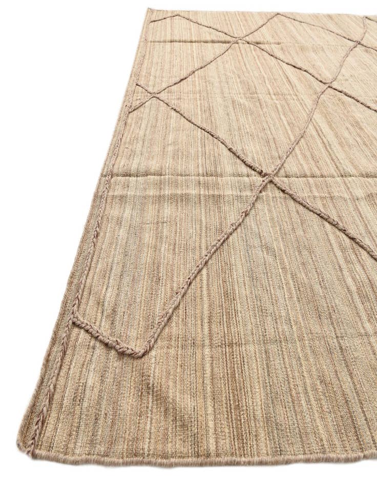 Detail image of  8' 2 x 9' 10  Hand Knotted Moroccan Wool Rug