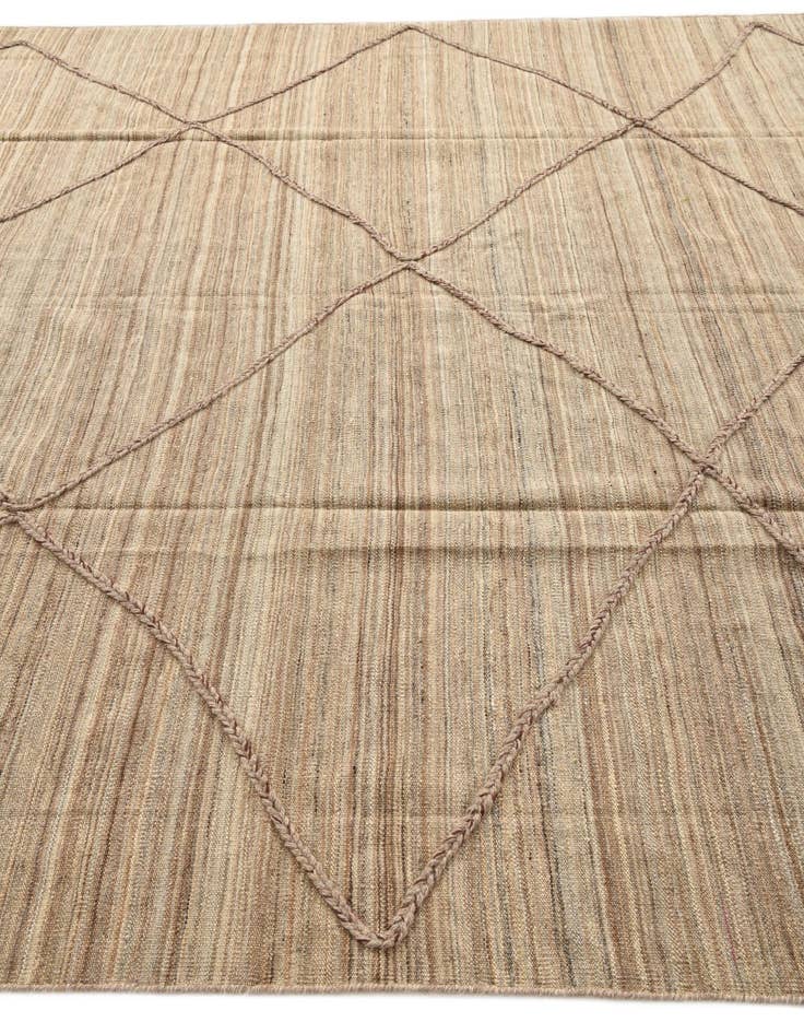 Detail image of  8' 2 x 9' 10  Hand Knotted Moroccan Wool Rug