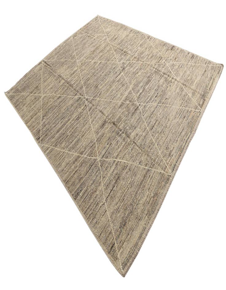 Detail image of  8' 9 x 10' 10  Hand Knotted Moroccan Wool Rug