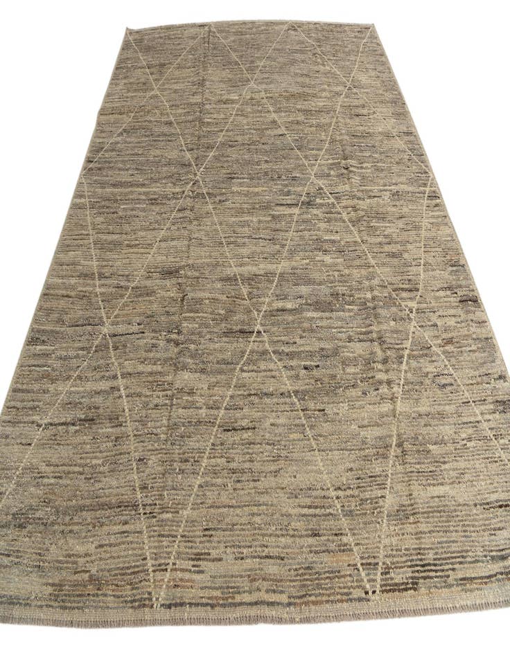 Detail image of  8' 9 x 10' 10  Hand Knotted Moroccan Wool Rug