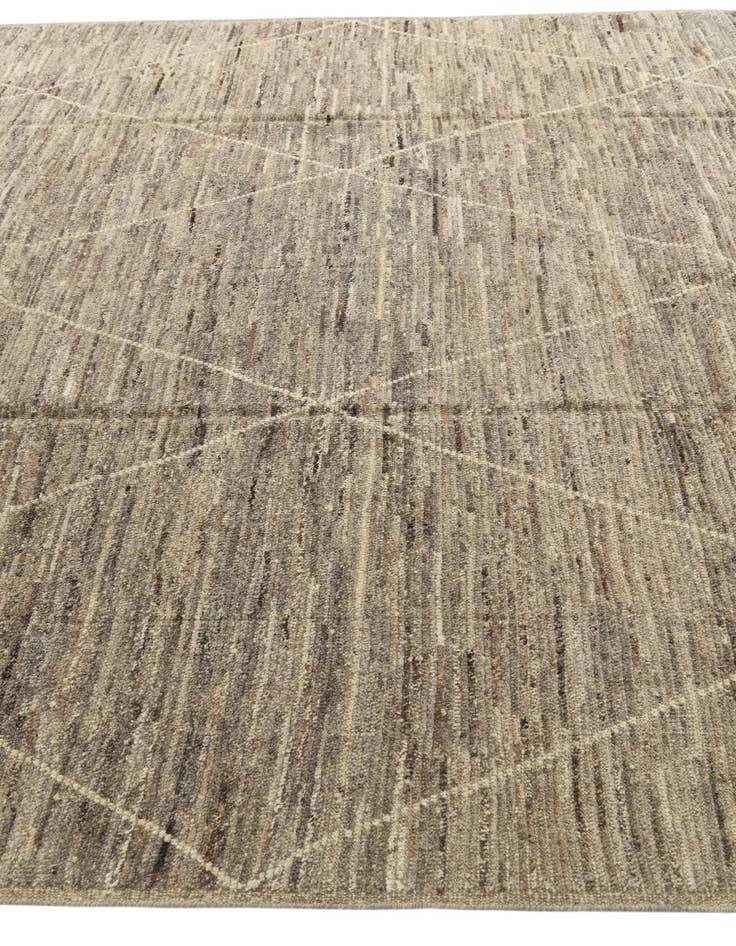 Detail image of  8' 9 x 10' 10  Hand Knotted Moroccan Wool Rug