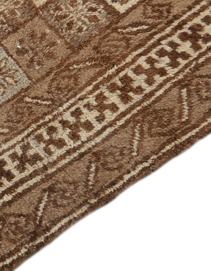 Detail image of  5' 4 x 7' 3  Hand Knotted Moroccan Wool Rug