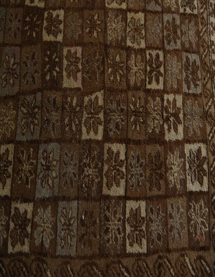Detail image of  5' 4 x 7' 3  Hand Knotted Moroccan Wool Rug