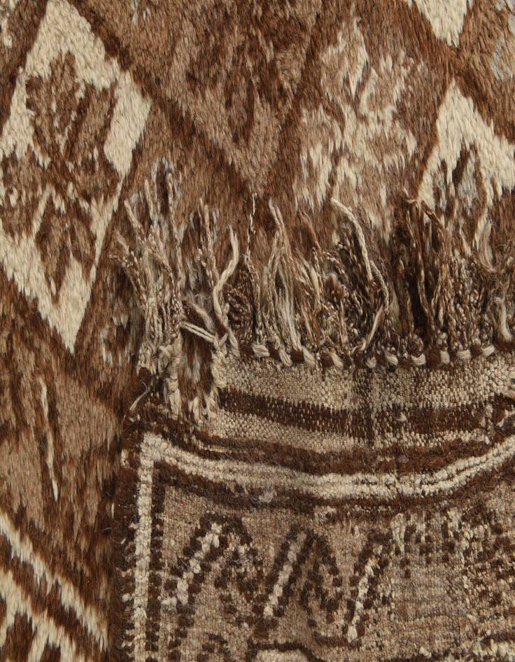 Detail image of  5' 4 x 7' 3  Hand Knotted Moroccan Wool Rug