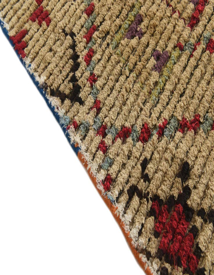 Detail image of  6' 2 x 9' 7  Hand Knotted Moroccan Wool Rug