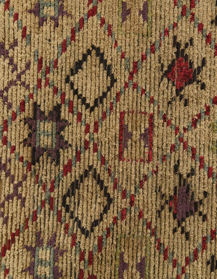Detail image of  6' 2 x 9' 7  Hand Knotted Moroccan Wool Rug