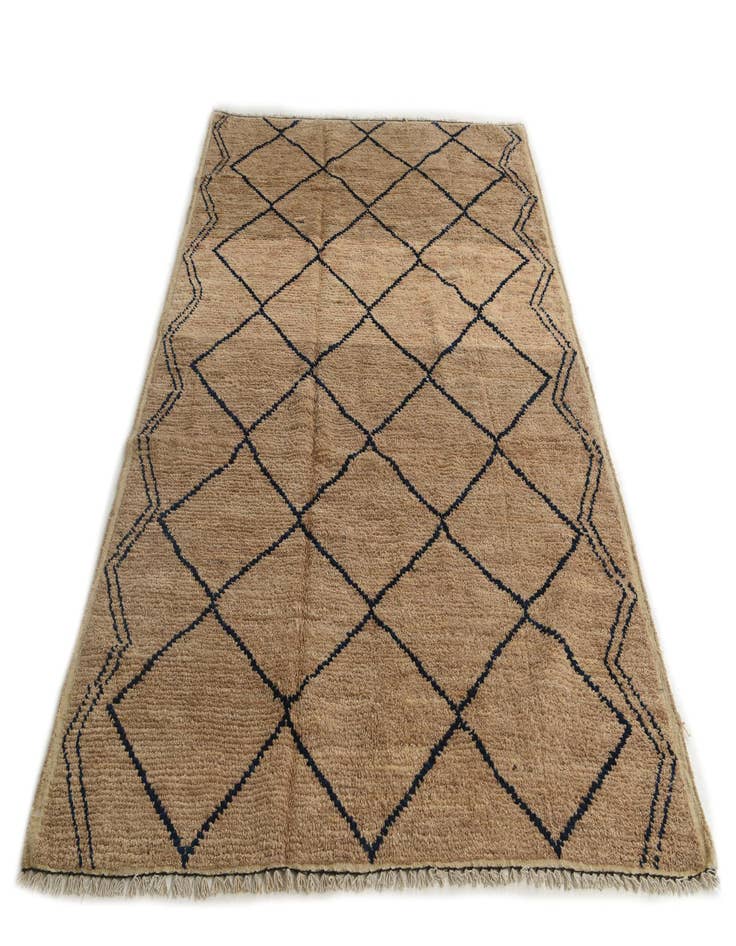 Detail image of  6' x 8' 9  Hand Knotted Moroccan Wool Rug