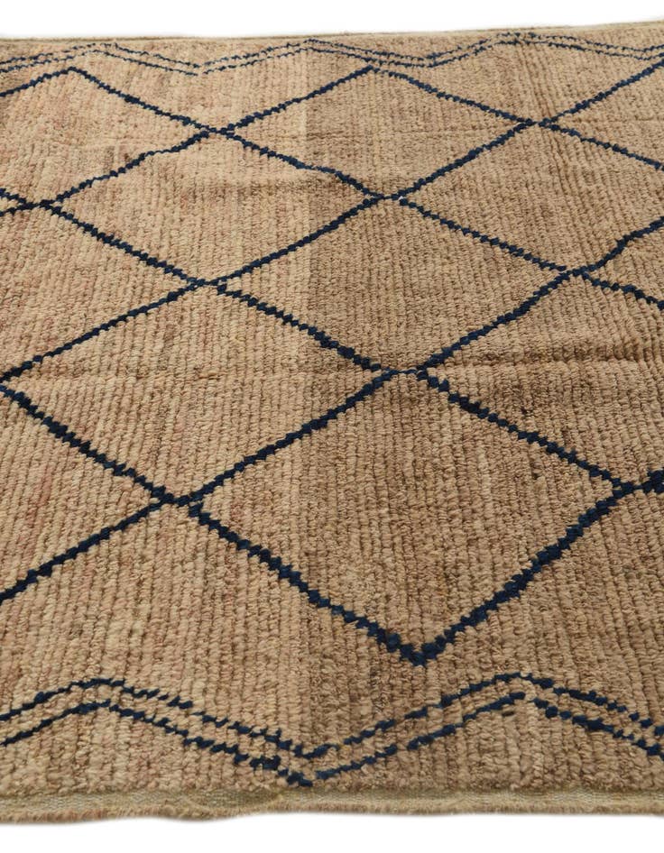 Detail image of  6' x 8' 9  Hand Knotted Moroccan Wool Rug