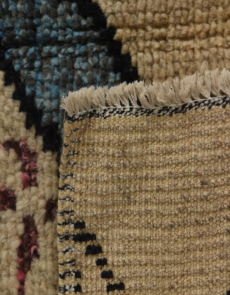 Detail image of  9' x 12' 5  Hand Knotted Moroccan Wool Rug