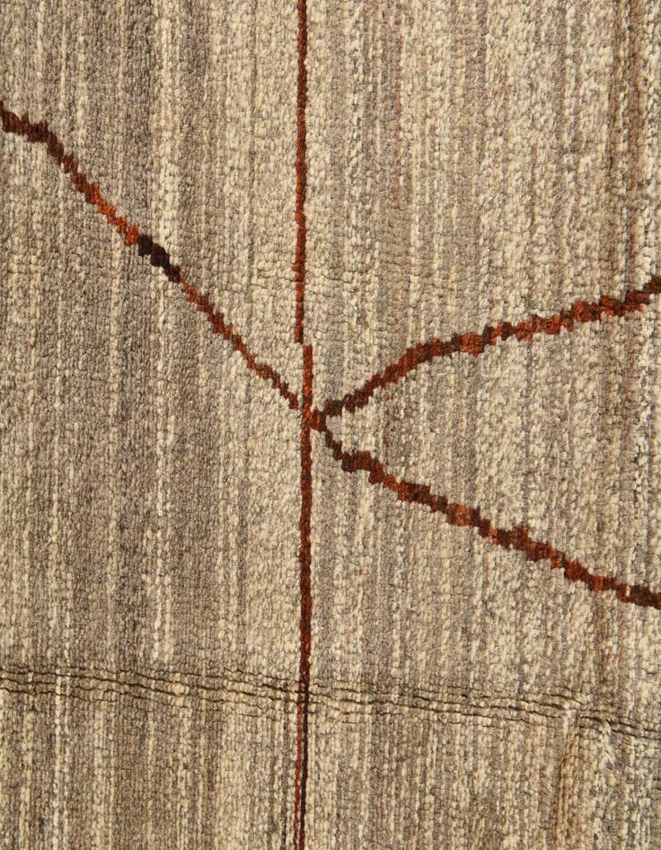 Detail image of  5' 8 x 8' 4  Hand Knotted Moroccan Wool Rug