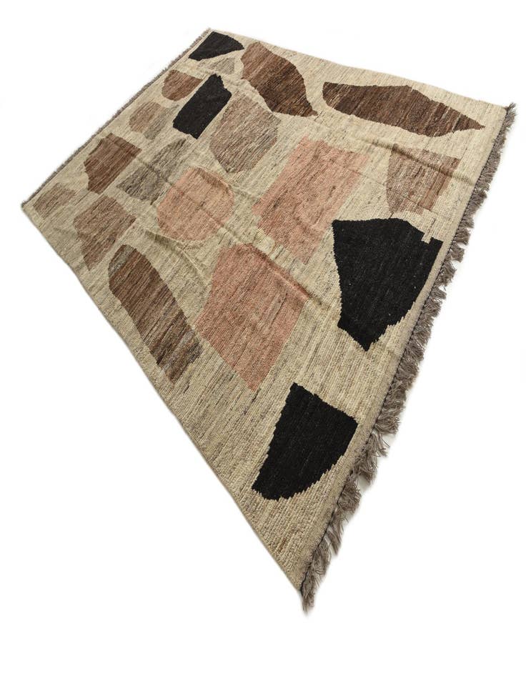 Detail image of  9' 2 x 12' 6  Hand Knotted Moroccan Wool Rug