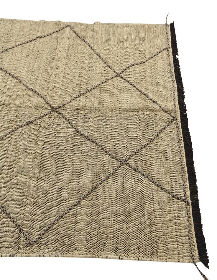 Detail image of  5' 4 x 7' 9  Hand Knotted Moroccan Wool Rug