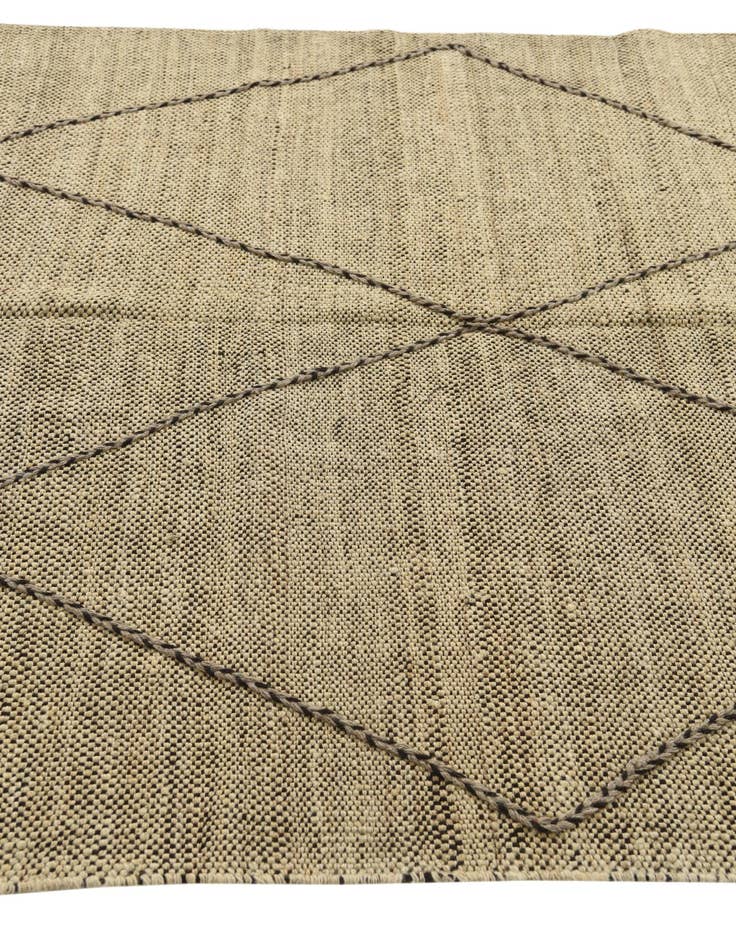 Detail image of  5' 4 x 7' 9  Hand Knotted Moroccan Wool Rug