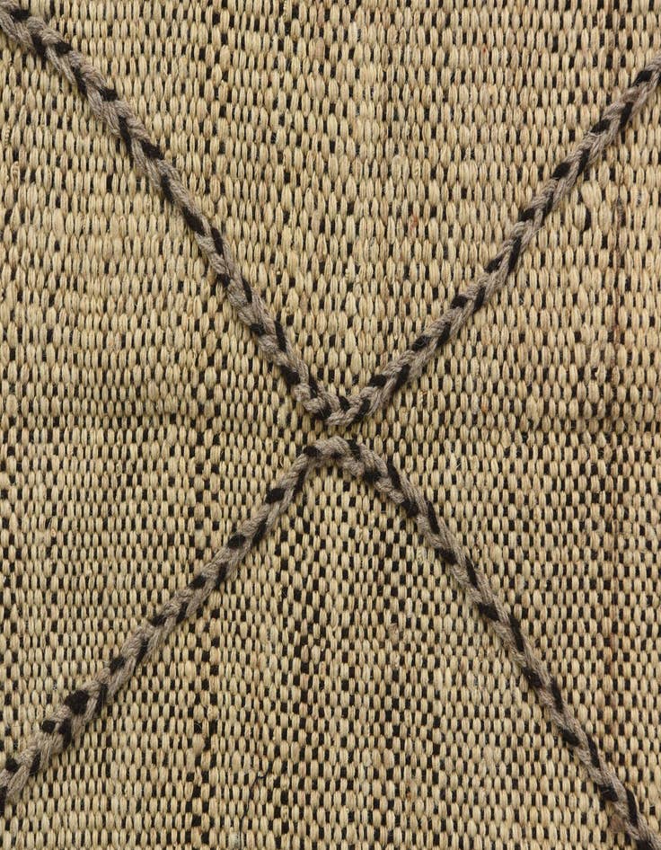 Detail image of  5' 4 x 7' 9  Hand Knotted Moroccan Wool Rug