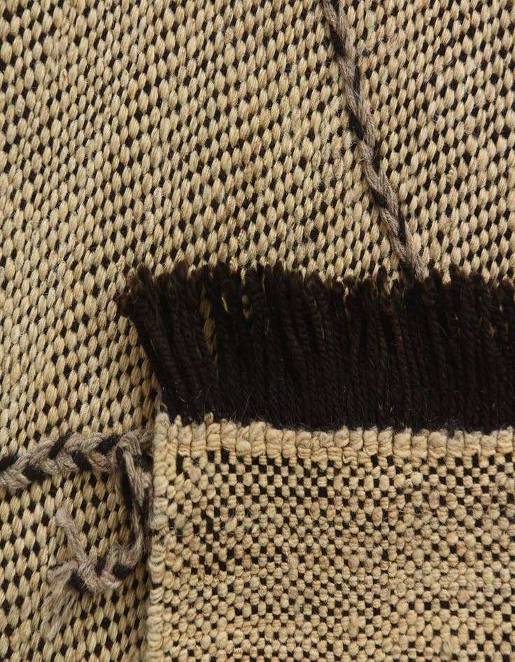 Detail image of  5' 4 x 7' 9  Hand Knotted Moroccan Wool Rug