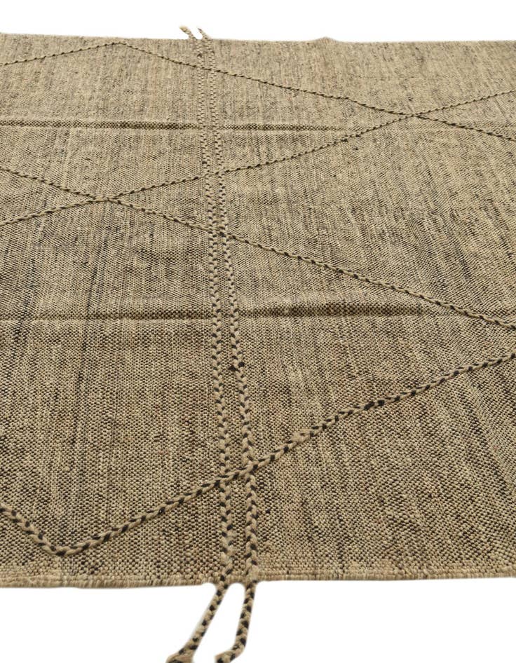 Detail image of  7' 2 x 9' 5  Hand Knotted Moroccan Wool Rug