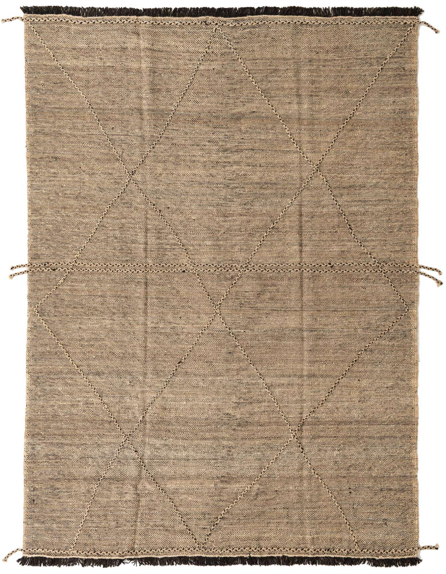 Primary image  7' 2 x 9' 5  Hand Knotted Moroccan Wool Rug