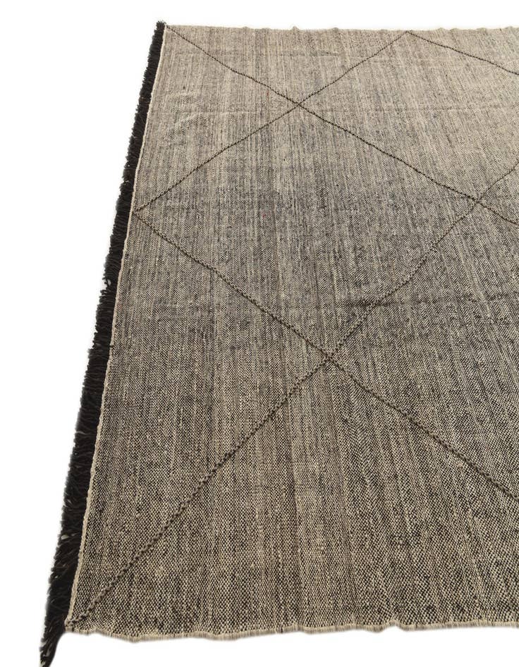 Detail image of  9' 4 x 11' 4  Hand Knotted Moroccan Wool Rug