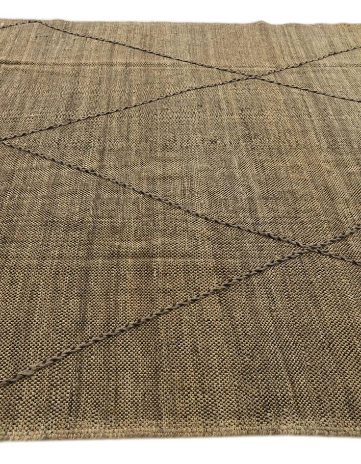 Detail image of  6' 10 x 9' 8  Hand Knotted Moroccan Wool Rug