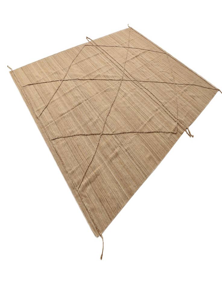 Detail image of  8' 10 x 11' 4  Hand Knotted Moroccan Wool Rug