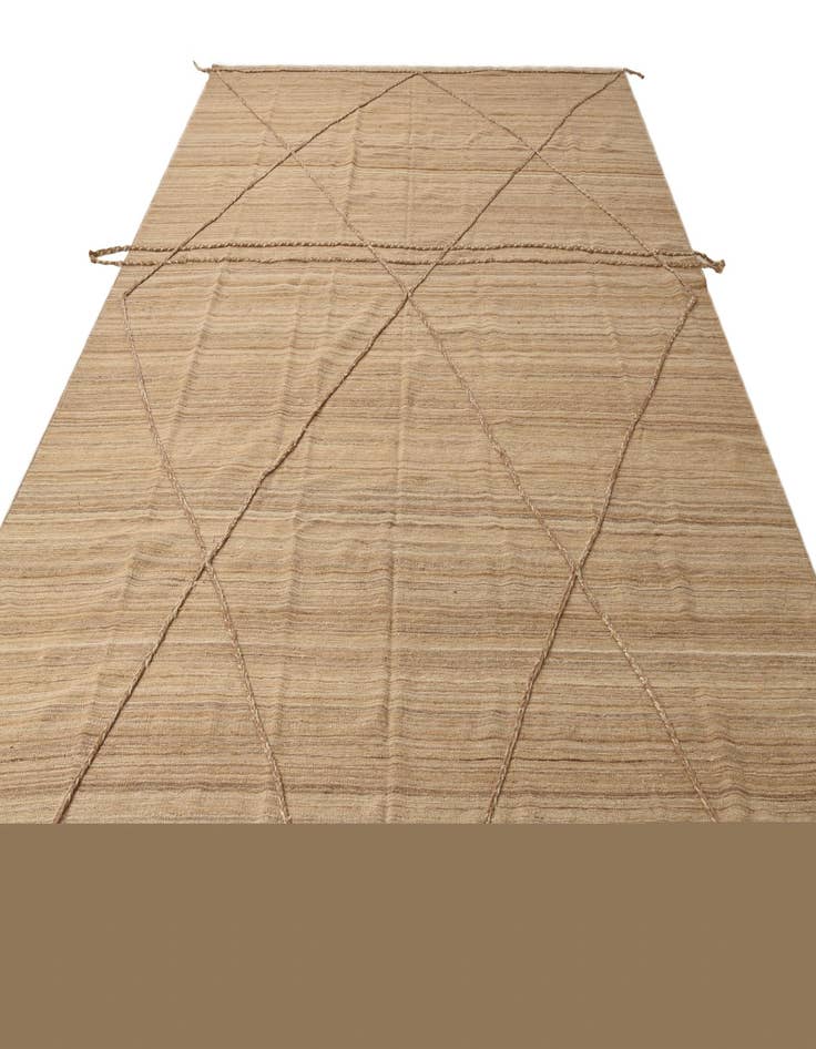 Detail image of  8' 10 x 11' 4  Hand Knotted Moroccan Wool Rug