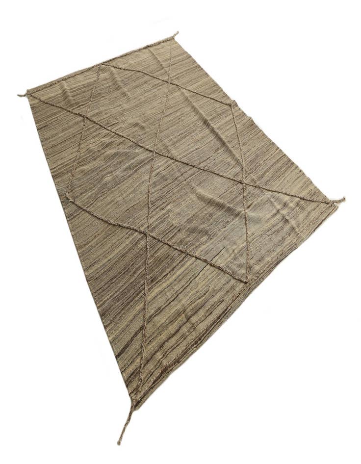 Detail image of  6' x 7' 8  Hand Knotted Moroccan Wool Rug