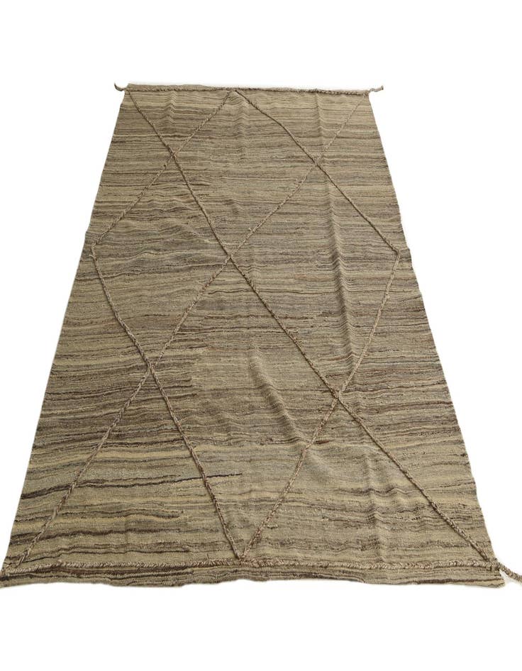 Detail image of  6' x 7' 8  Hand Knotted Moroccan Wool Rug