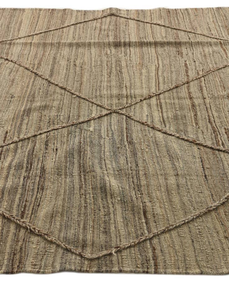 Detail image of  6' x 7' 8  Hand Knotted Moroccan Wool Rug