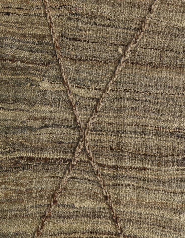 Detail image of  6' x 7' 8  Hand Knotted Moroccan Wool Rug