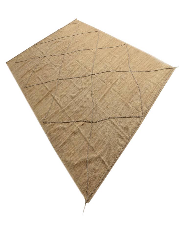 Detail image of  9' 9 x 13'  Hand Knotted Moroccan Wool Rug