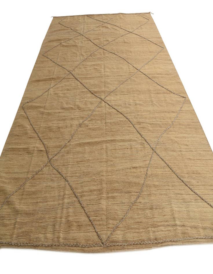 Detail image of  9' 9 x 13'  Hand Knotted Moroccan Wool Rug