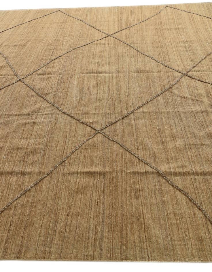 Detail image of  9' 9 x 13'  Hand Knotted Moroccan Wool Rug