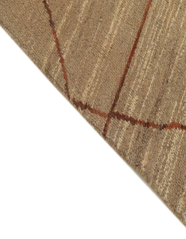 Detail image of  5' 8 x 8' 2  Hand Knotted Moroccan Wool Rug