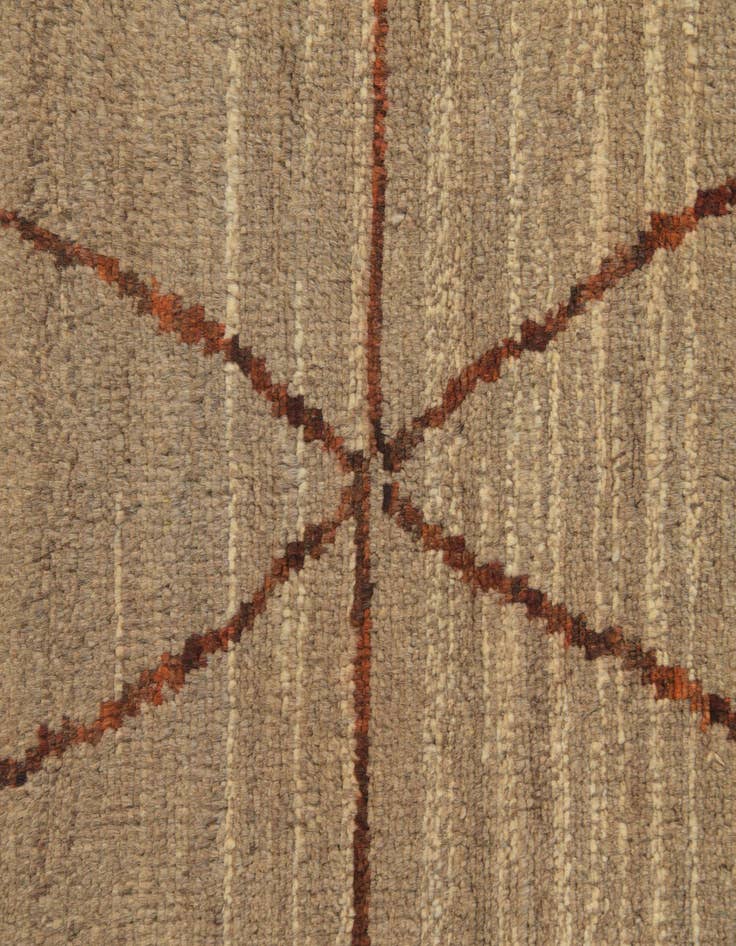 Detail image of  5' 8 x 8' 2  Hand Knotted Moroccan Wool Rug