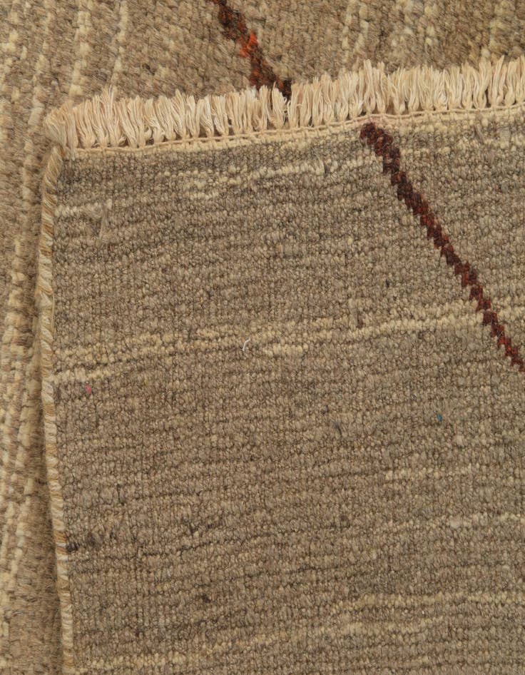 Detail image of  5' 8 x 8' 2  Hand Knotted Moroccan Wool Rug