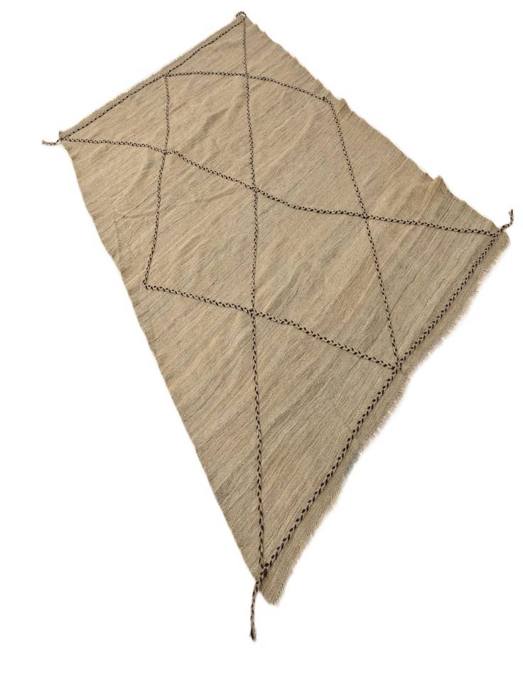 Detail image of  5' x 7' 8  Hand Knotted Moroccan Wool Rug