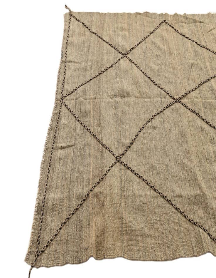 Detail image of  5' x 7' 8  Hand Knotted Moroccan Wool Rug