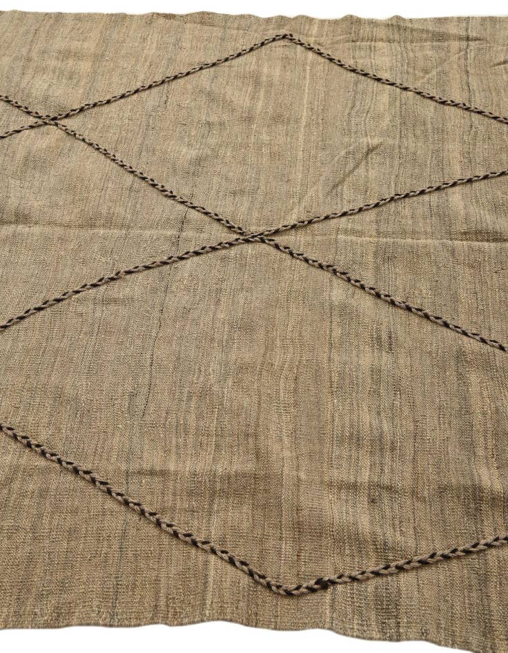 Detail image of  5' x 7' 8  Hand Knotted Moroccan Wool Rug