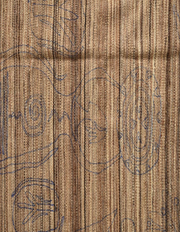 Detail image of  5' 10 x 7' 2  Hand Knotted Moroccan Wool Rug