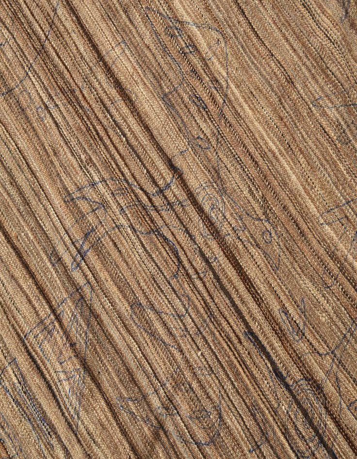 Detail image of  5' 10 x 7' 2  Hand Knotted Moroccan Wool Rug