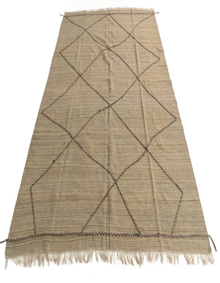 Detail image of  6' 9 x 9' 8  Hand Knotted Moroccan Wool Rug