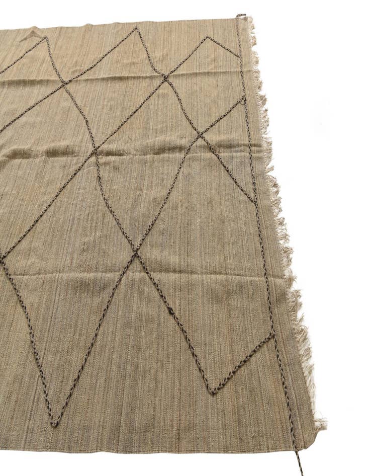 Detail image of  6' 9 x 9' 8  Hand Knotted Moroccan Wool Rug