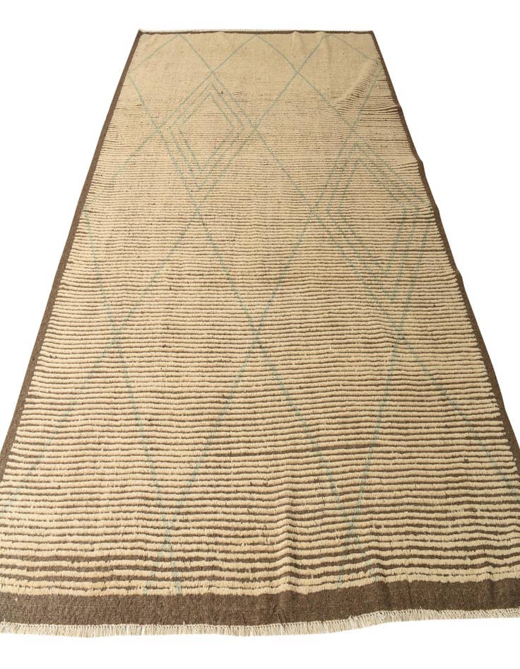 Detail image of  8' 5 x 10' 10  Hand Knotted Moroccan Wool Rug