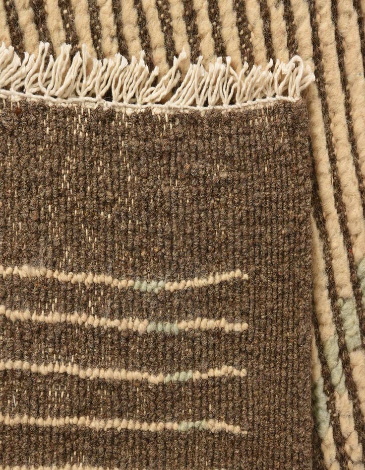 Detail image of  8' 5 x 10' 10  Hand Knotted Moroccan Wool Rug