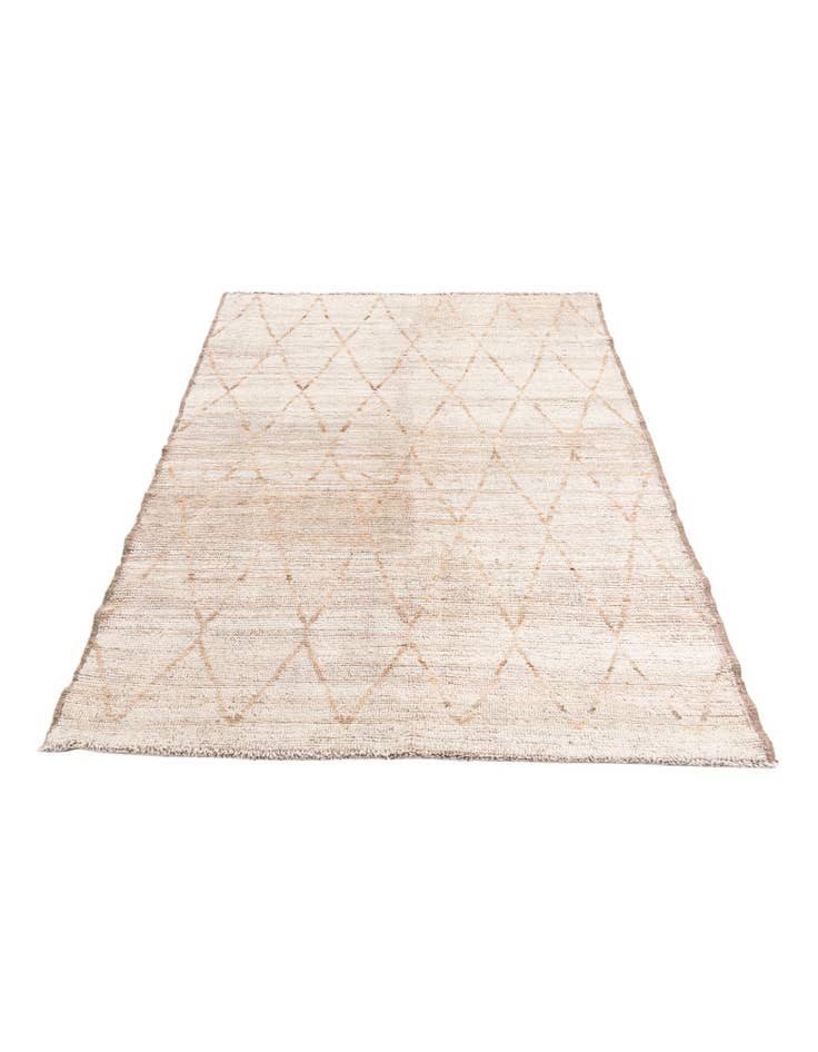 Detail image of  5' 6 x 6' 10  Hand Knotted Moroccan Wool Rug