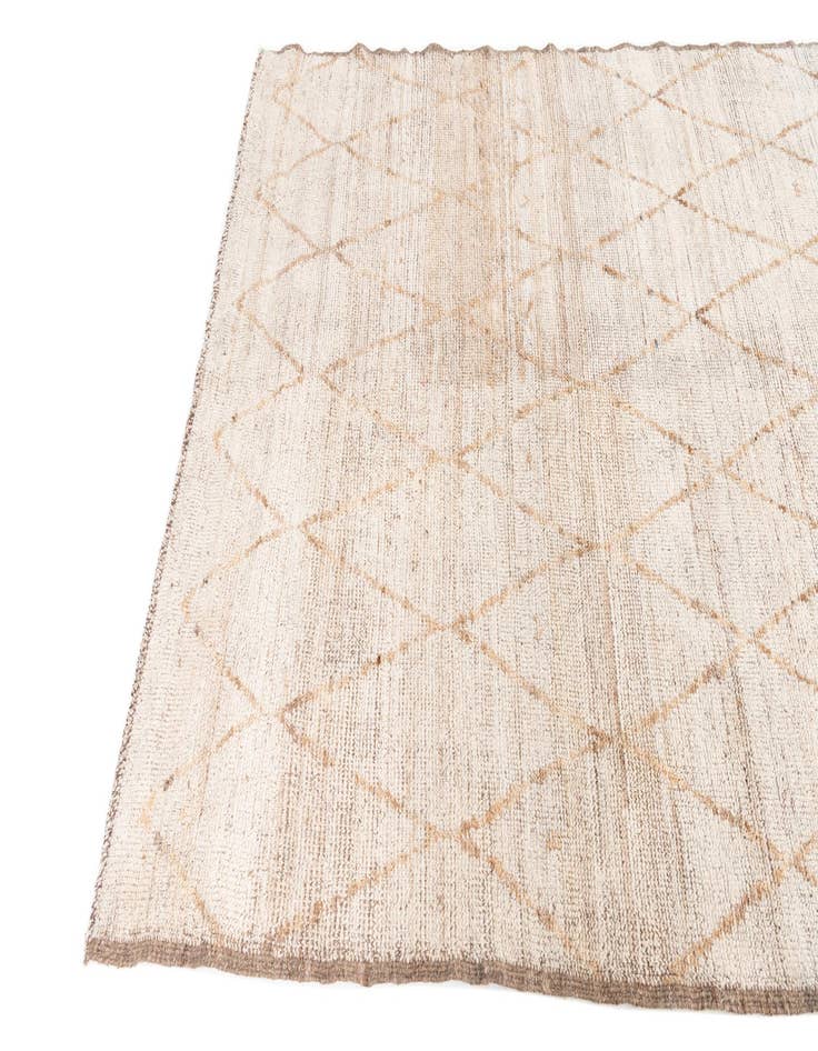 Detail image of  5' 6 x 6' 10  Hand Knotted Moroccan Wool Rug